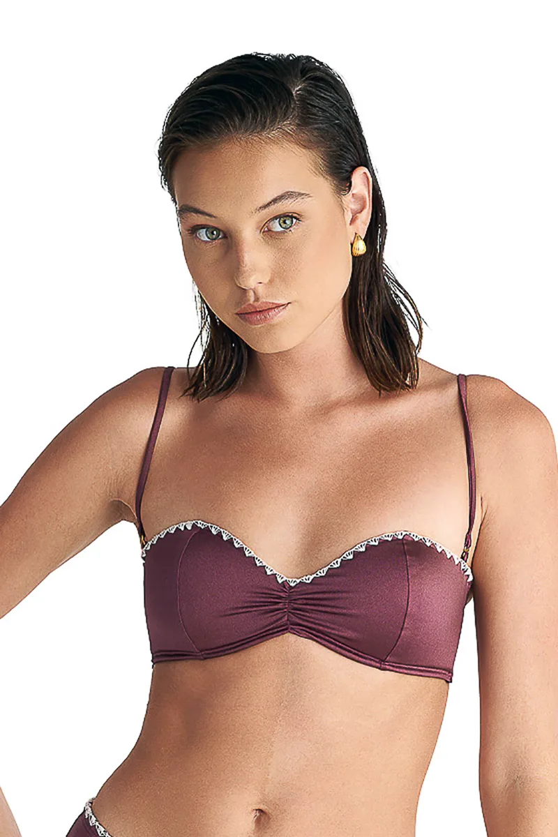Blu4u γυναικείο μαγιό bikini top strapless με μεταλλικό κούμπωμα "Stripes And Spots"-26366512-22