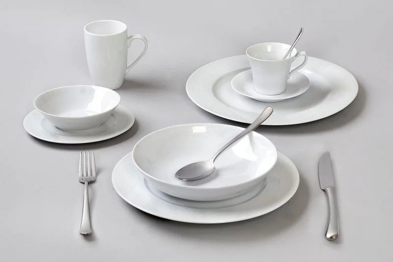 Σετ Κούπες 6τμχ Πορσελάνης 360ml Bonito White CRYSPO TRIO 26.454.20 (Υλικό: Πορσελάνη, Χρώμα: Λευκό) - CRYSPO TRIO - 26.454.20-white