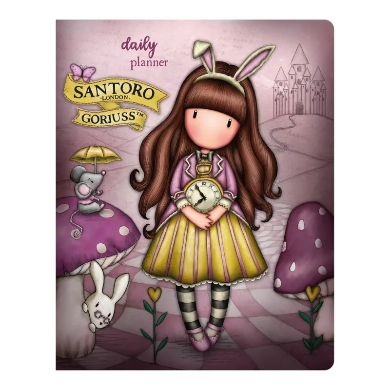 Santoro Ημερήσιο Planner Just One Second Μωβ 12x14.5cm