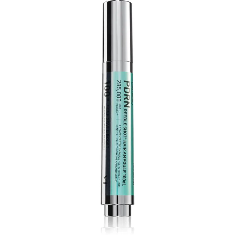 VT Cosmetics PDRN Reedle Shot Hair Ampoule 100 ορός για τριχωτό της κεφαλής για ανάπτυξη μαλλιών και ενίσχυση ριζών 15 ml