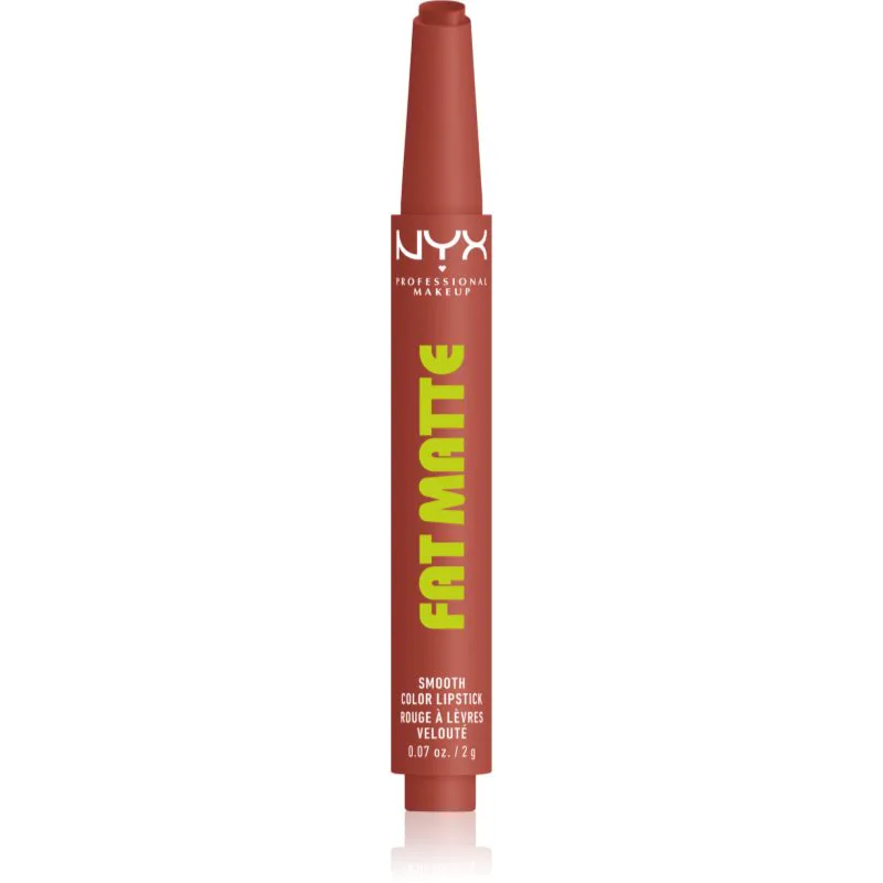 NYX Professional Makeup Fat Matte Βάλσαμο για χείλη με ματ αποτέλεσμα Rose Robe 2 γρ