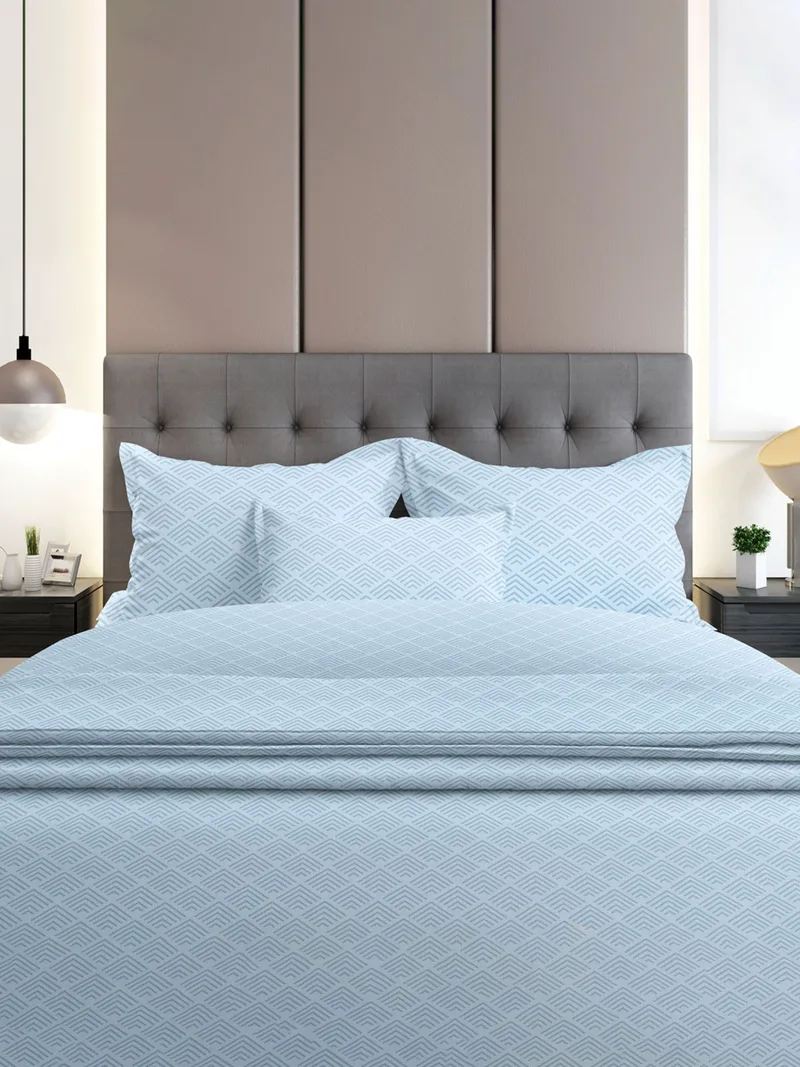 Σετ Σεντόνια Φανελένια Sunshine Home 2048 Blue Υπέρδιπλα 230×260