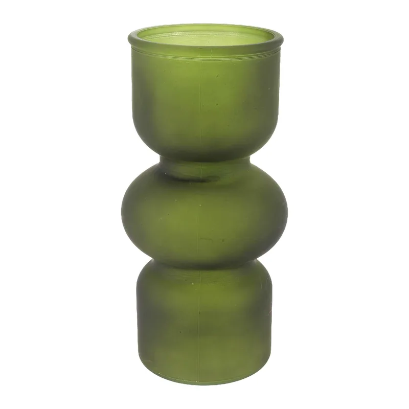 Beauty Home Βάζο γυάλινο Judith – Ματ Λάδι Ø11x25cm – 1600ml