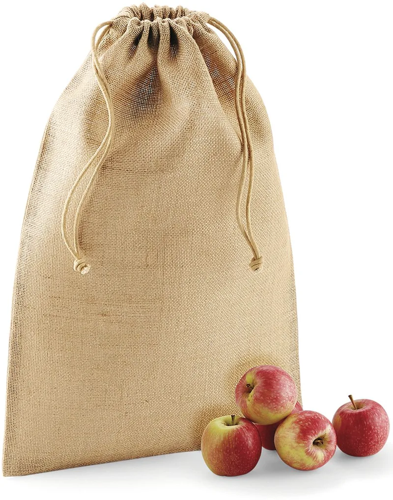 Πουγκί με Κορδόνι W415 Westford Mill Jute Stuff Bag Natural
