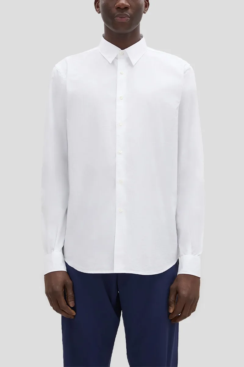 ASPESI Ανδρικό Λευκό Cotton Poplin Shirt