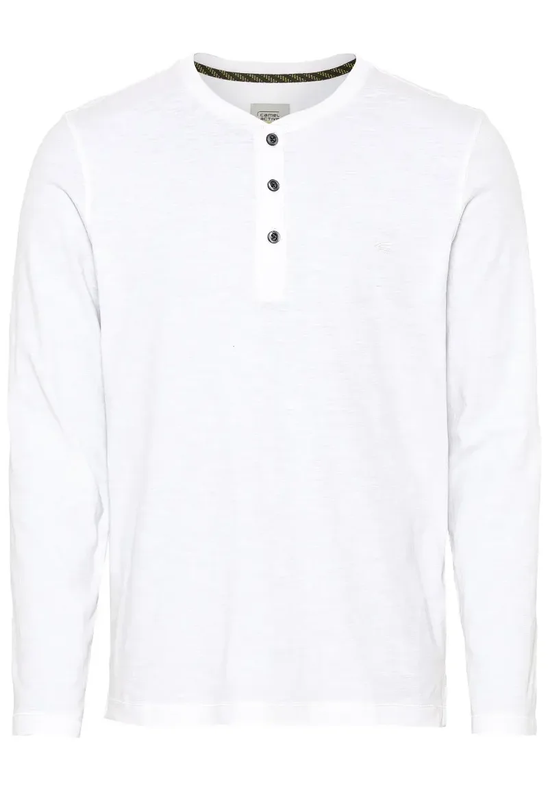 ΑΝΔΡΙΚΟ ΜΑΚΡΥΜΑΝΙΚΟ T-SHIRT HENLEY NOS BASIC Άσπρο