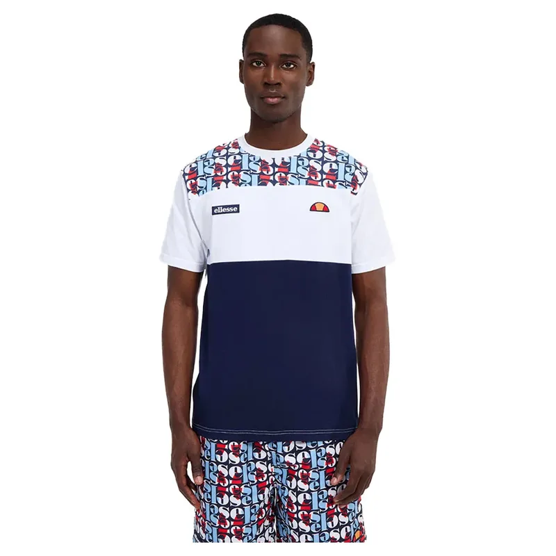 Ellesse Ανδρικό T-Shirt Block Aop SHZ22140-657 Μπλέ