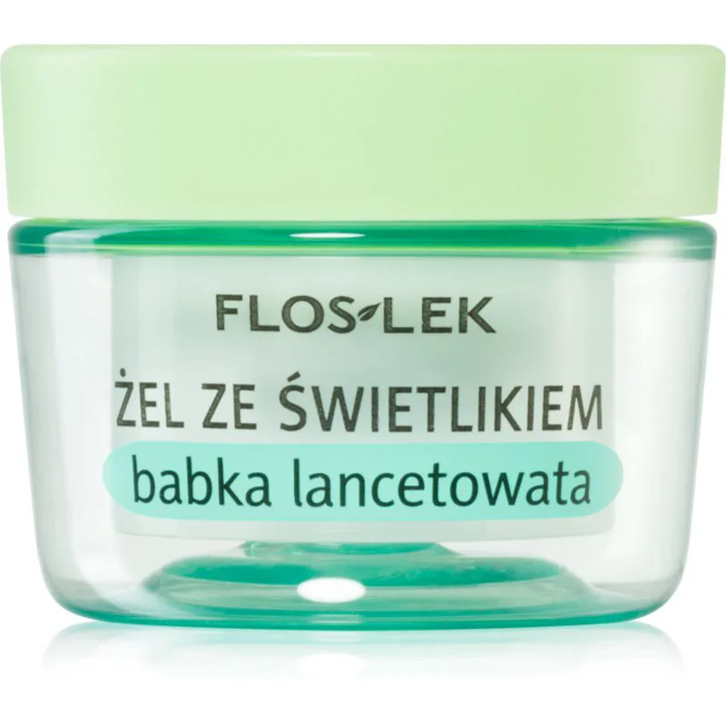 FlosLek Laboratorium Eye Care τζελ για γύρω απο τα μάτια με είδος βανανιάς και ευφρασία 10 γρ
