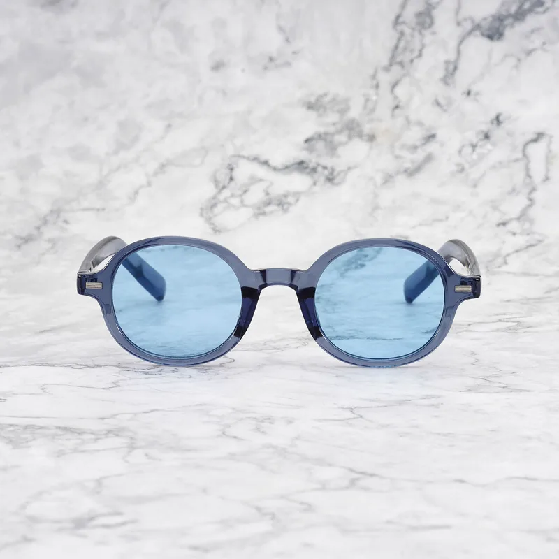 VICTOR Tinted Sunglasses | Blue | Blue Shades | Explicit Poets Sunglasses