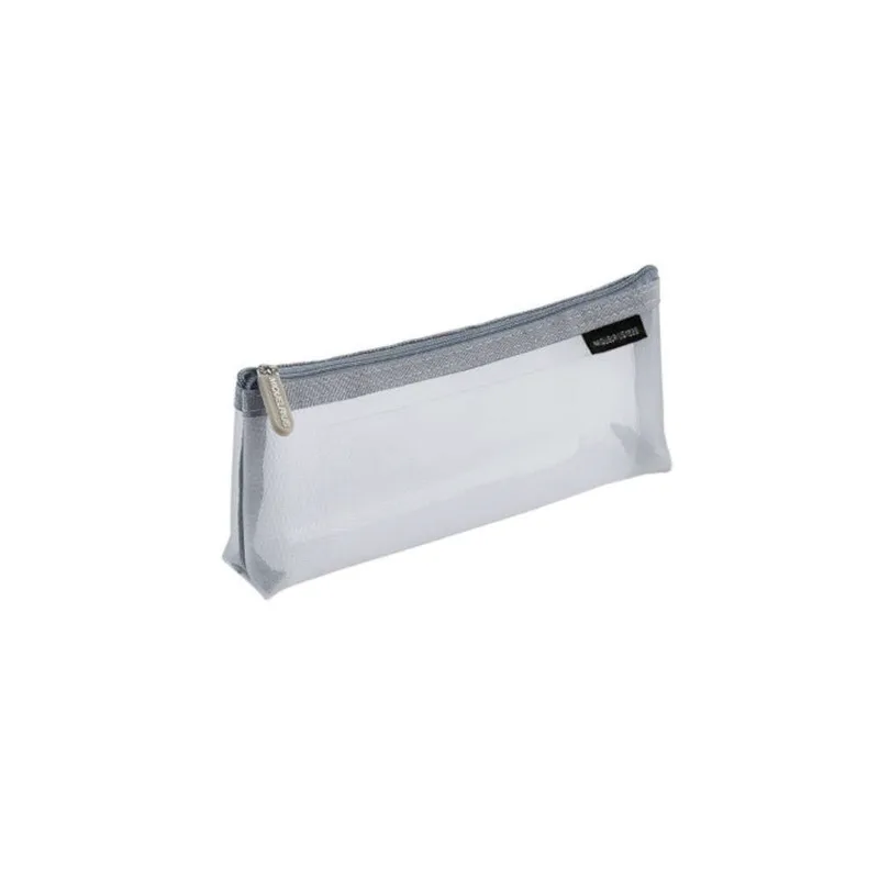 Miquelrius Back2Basics Κασετίνα Ημιδιάφανη Γκρι 20.4x3x4 cm