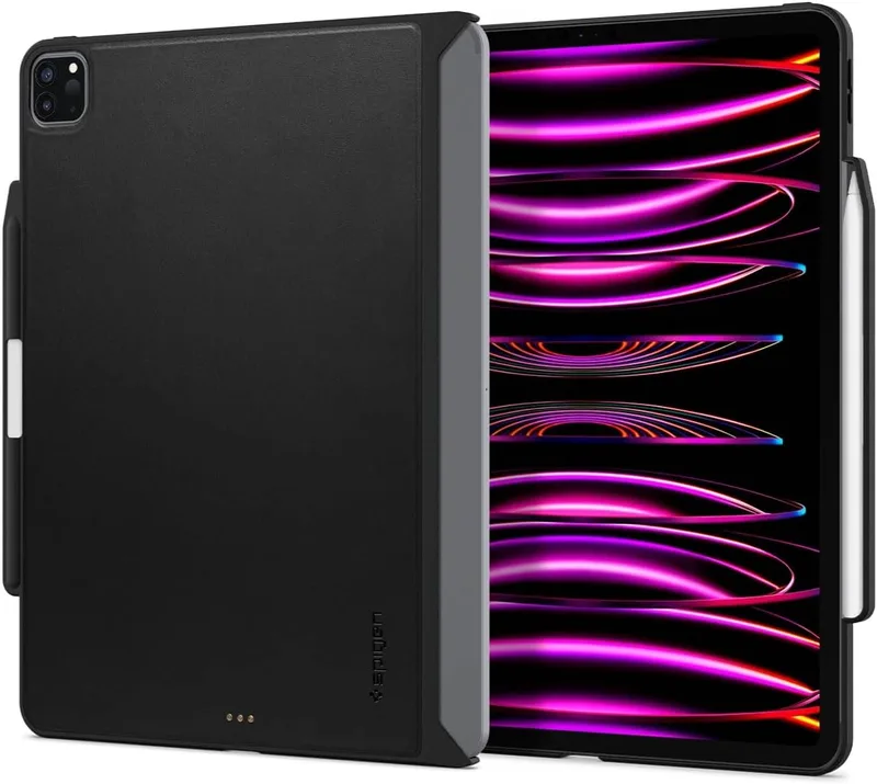 Spigen Thin Fit Pro - Θήκη Apple iPad Pro 12.9" 2022 / 2021 με Υποδοχή Apple Pencil - Black (ACS05468)