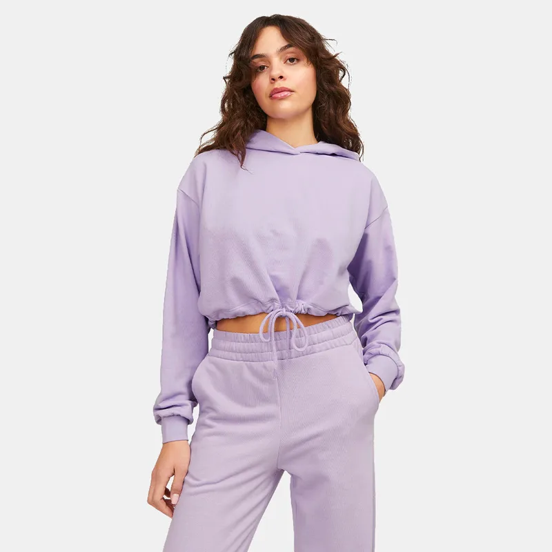 JJXX Χalfa Loose Γυναικεία Cropped Μπλούζα με Κουκούλα (9000170681_74287)