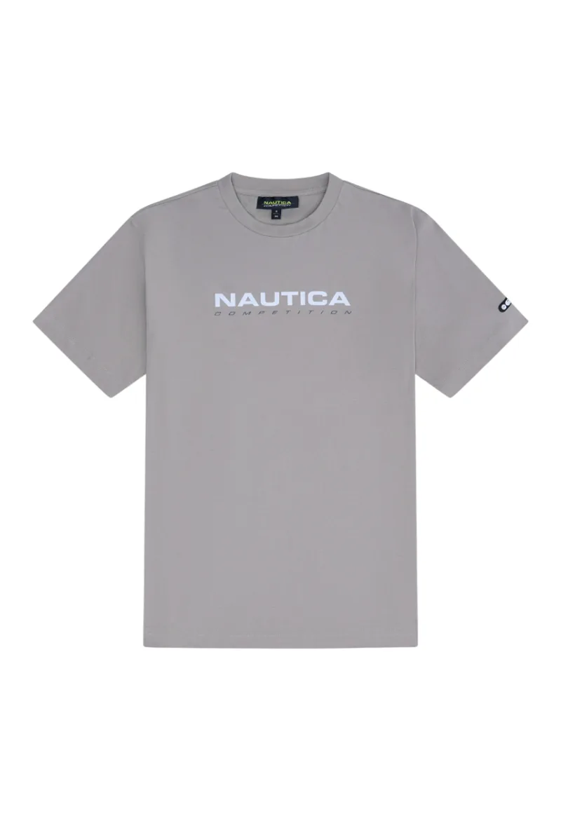 ΑΝΔΡΙΚΟ T-SHIRT NAUTICA ΚΟΝΤΟΜΑΝΙΚΟ ΜΠΕΖ