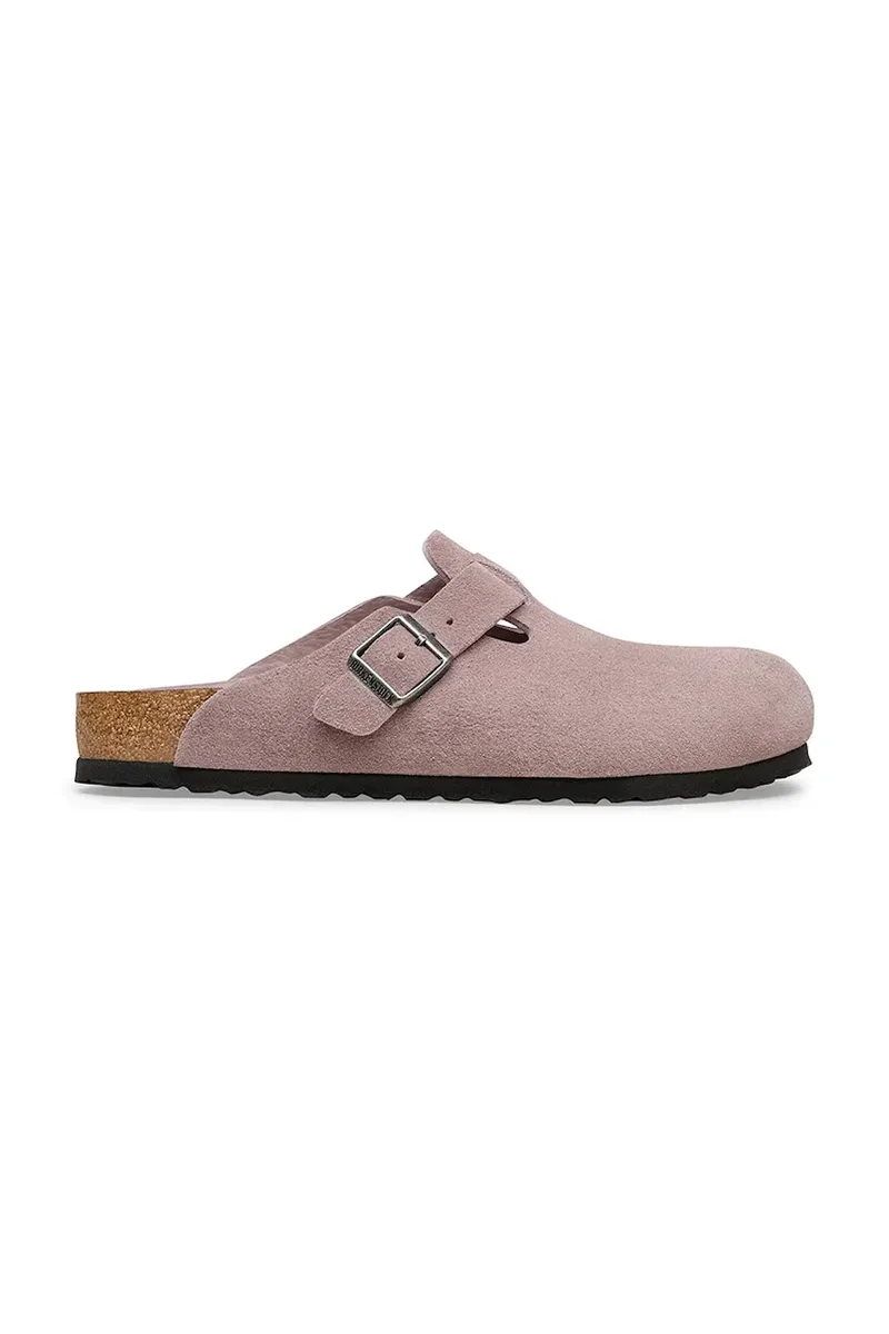 Birkenstock σαγιονάρες μουλάρια γυναικεία σουέτ Boston