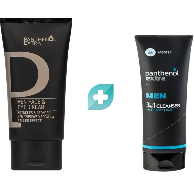 Panthenol Extra Promo Men Face & Eye Cream 75ml & Δώρο 3in1 Cleanser 50ml