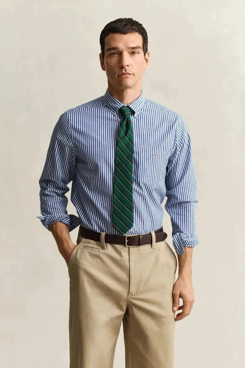 Gant Reg Classic Poplin Stripe Shirt 3G3000130-G0436 Μπλέ
