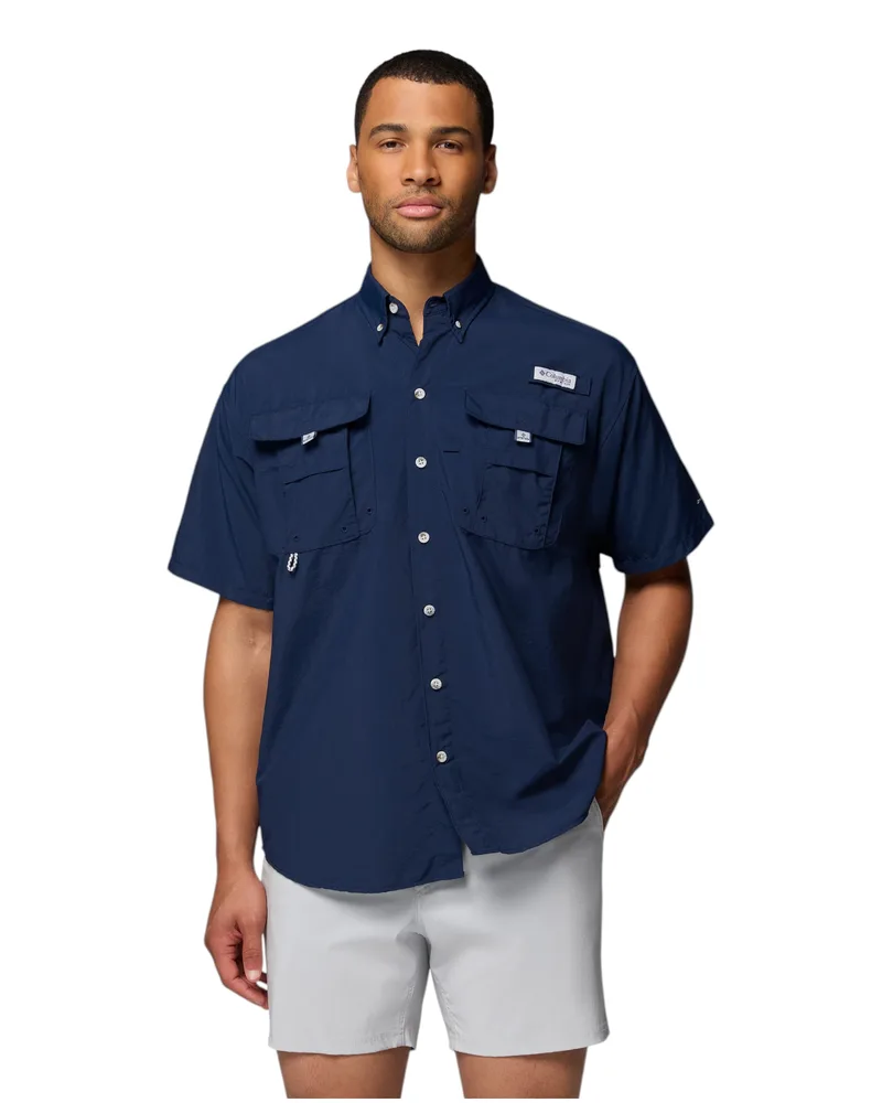 Columbia Ανδρικό Πουκάμισο Bahama™ II S/S Shirt 1011651-466 Μπλε