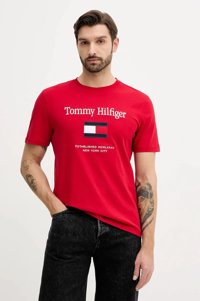 Tommy Hilfiger Βαμβακερό μπλουζάκι Tommy Hilfiger