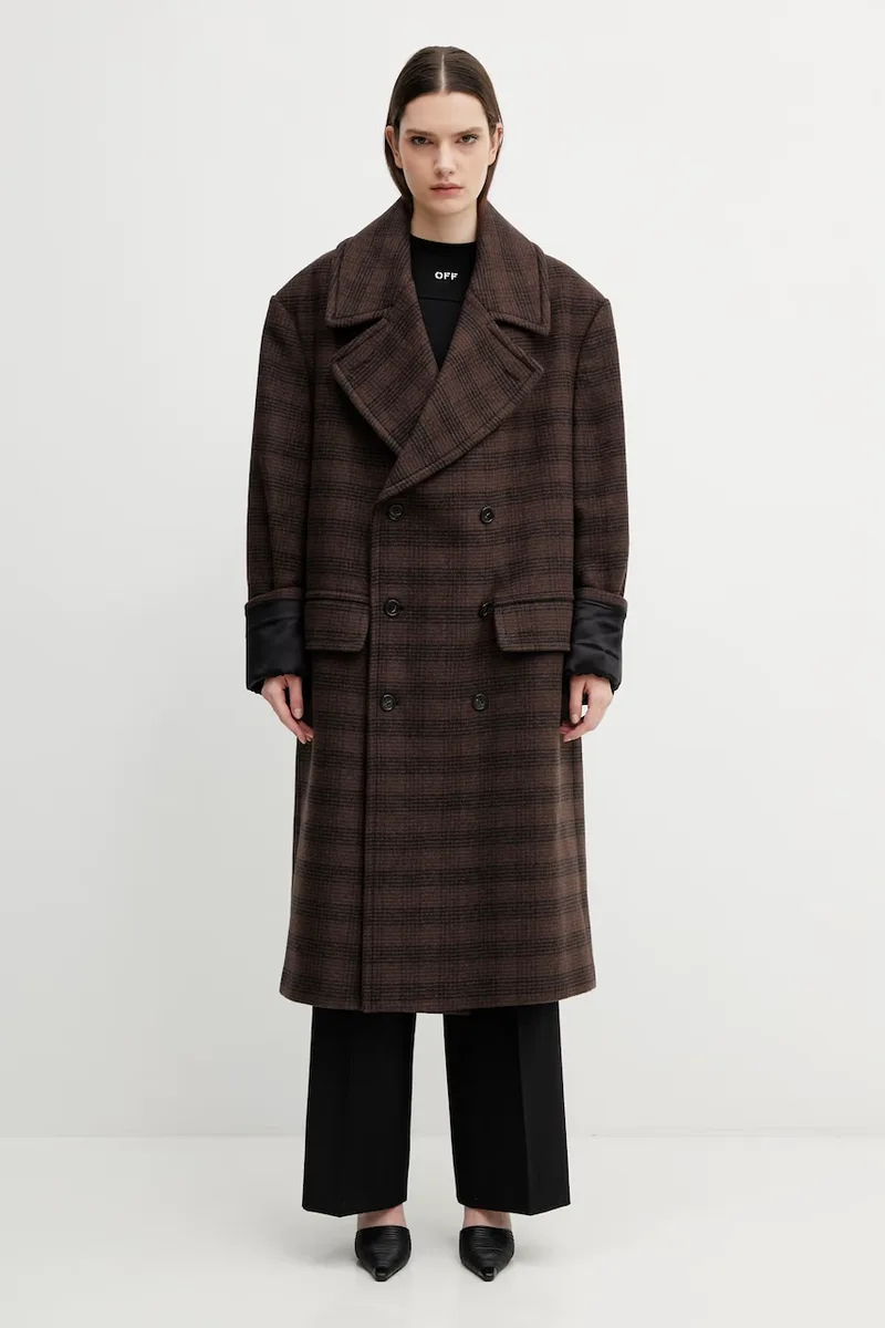 Παλτό με προσθήκη μαλλιού MM6 Maison Margiela