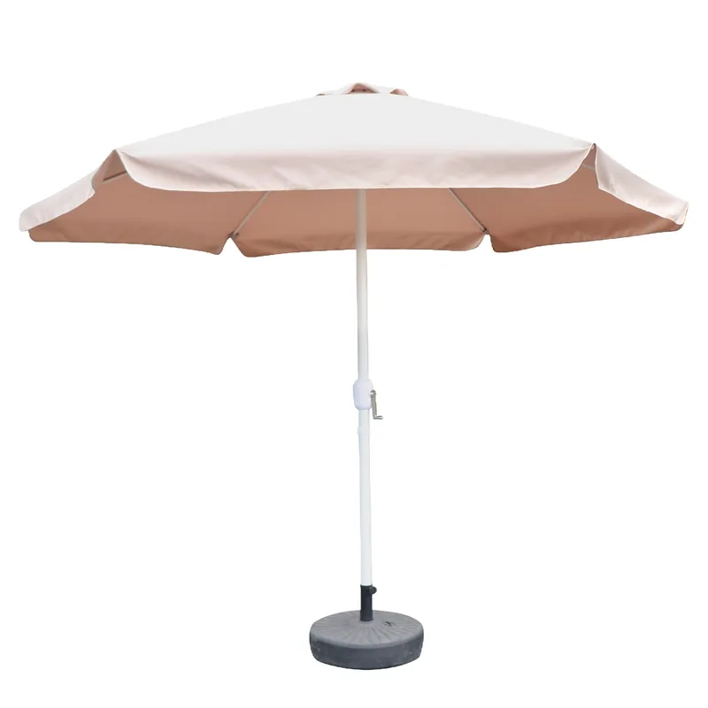Ομπρέλα Κήπου ArteLibre RENOVA Μόκα/Λευκό Μέταλλο/Polyester Φ3x2.5m
