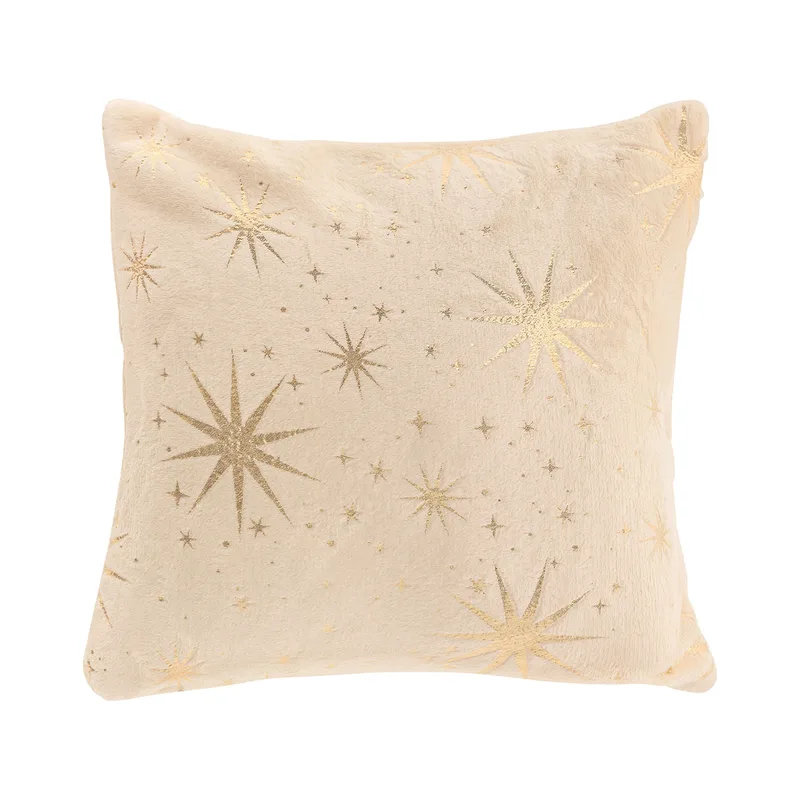 Χριστουγεννιάτικο Μαξιλάρι Fleece (40x40) A-S Χρυσό Star 208381