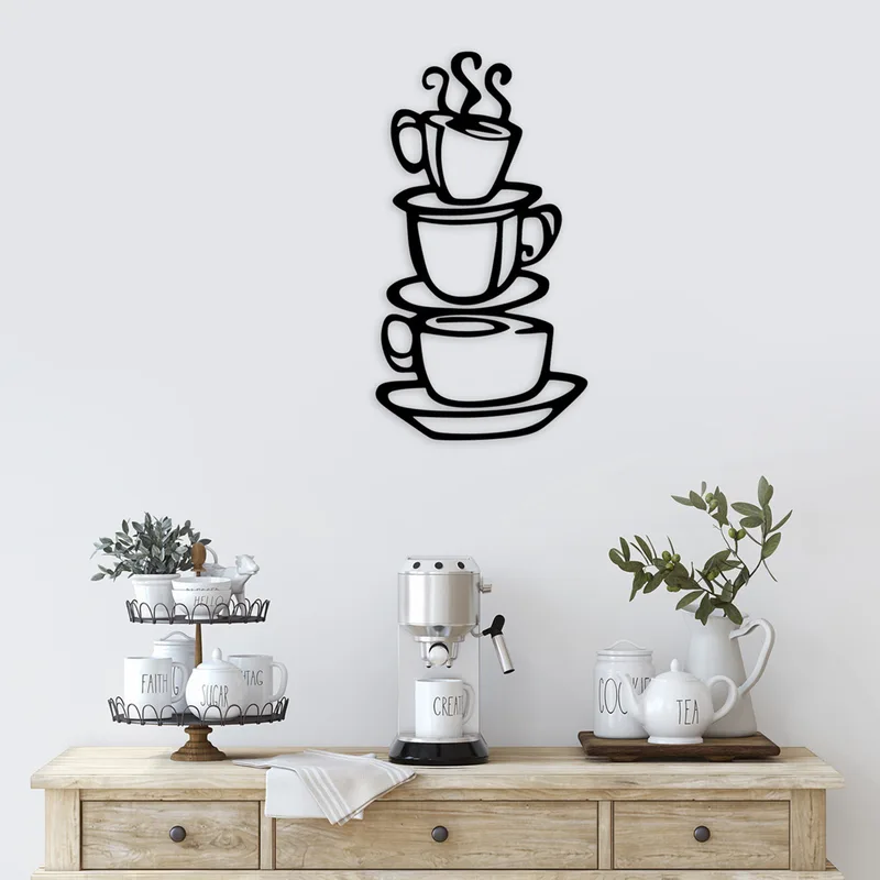 Μεταλλικό Διακοσμητικό Τοίχου Coffee 891Tnl1938 40x75 cm