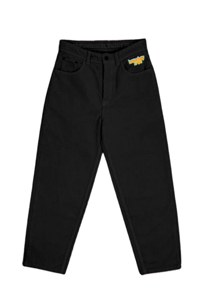 HOMEBOY Παντελόνια x-tra BAGGY Cord - ΜΑΥΡΟ-01PA0301-BLACK