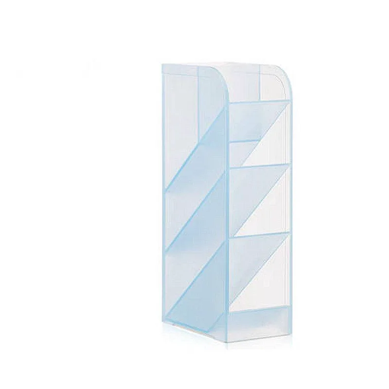 ΜΟΛΥΒΟΘΗΚΗ ΠΛΑΣΤΙΚΗ 5 ΘΕΣΕΩΝ 9.2x5.9x20.5cm ΔΙΑΦΑΝΟ ΜΠΛΕ