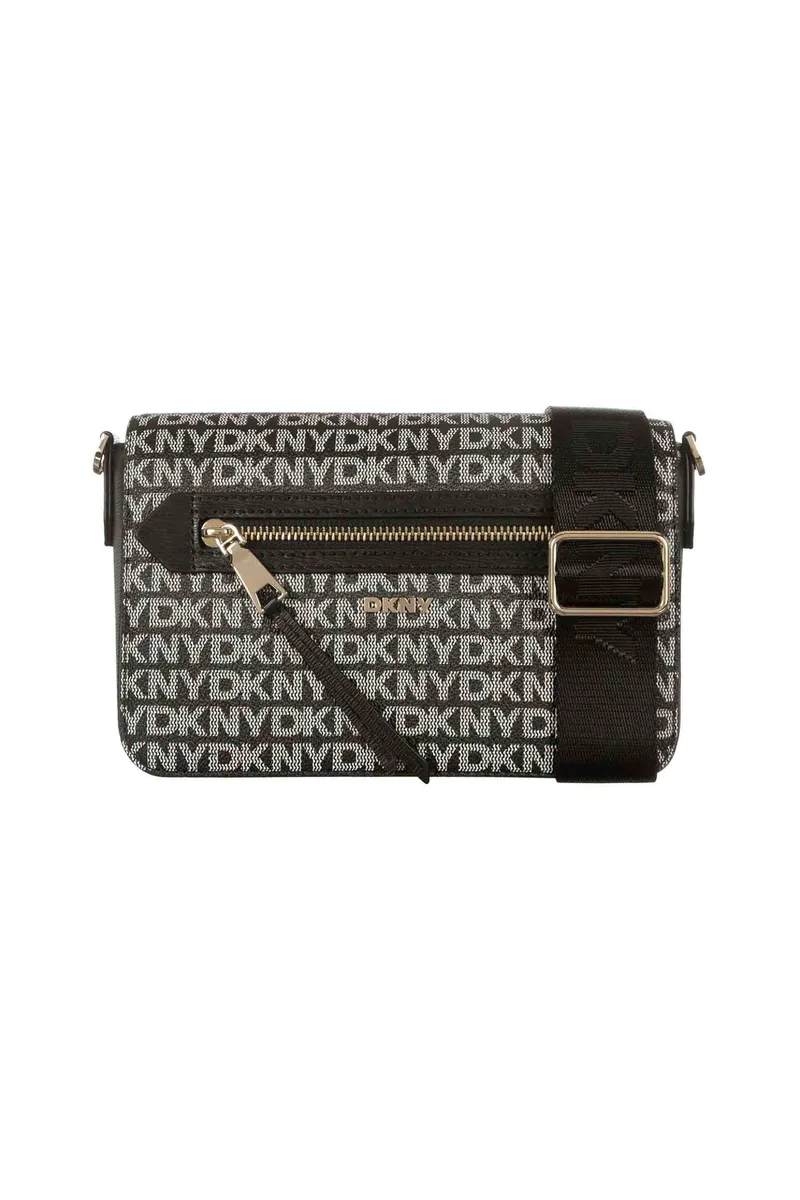 DKNY γυναικεία τσάντα crossbody με all-over logo print "Bryant Ave" - R42EYE21 Μαύρο