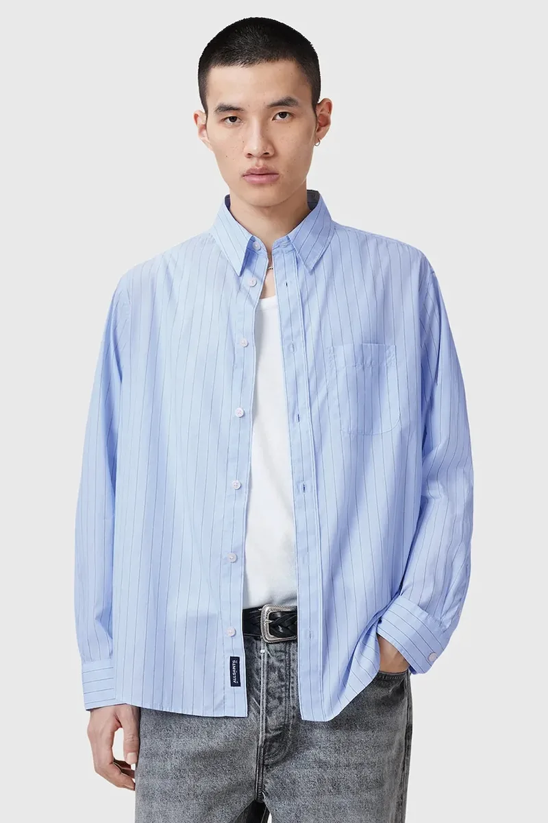 AllSaints Βαμβακερό πουκάμισο AllSaints MARCEL