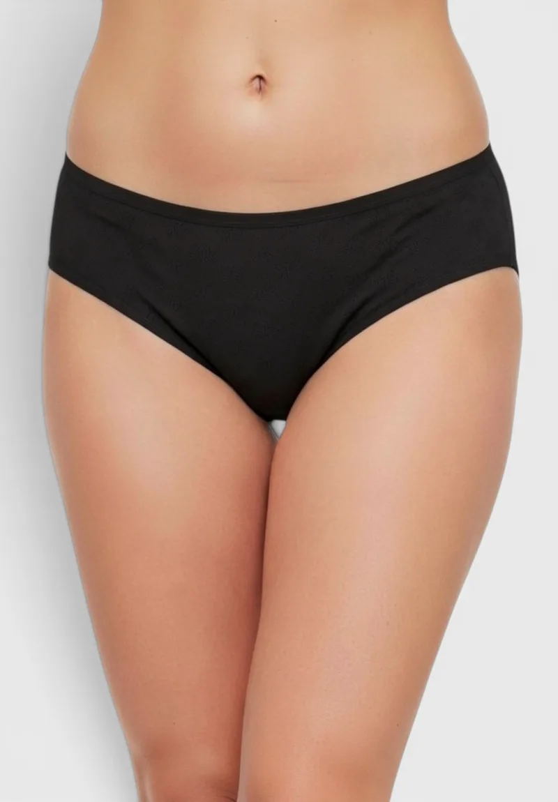 Γυναικείο Slip Bikini Kota 100% Βαμβακερό 6 Τεμαχίων Μαύρο KT5031-2-Μαύρο