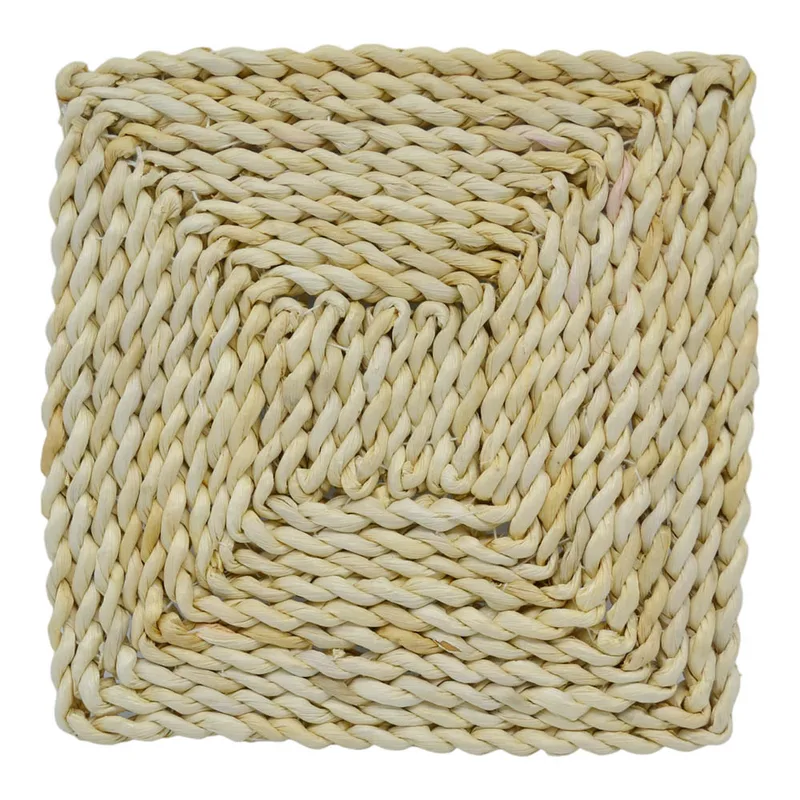 Σουπλά Ψάθινο Τετράγωνο 22x22x1cm