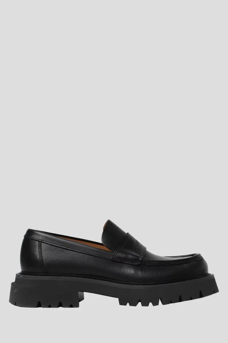 SALVATORE FERRAGAMO Ανδρικό Μαύρο Fergal Loafers In Black