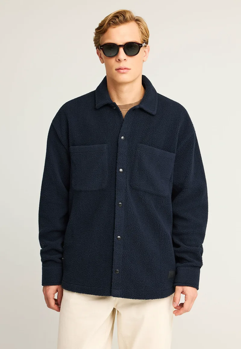 Ανδρικό fleece overshirt