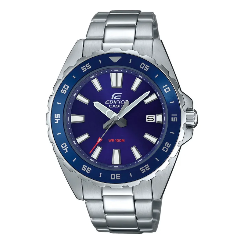 CASIO Edifice Silver Stainless Steel Bracelet EFV-130D-2AVUEF