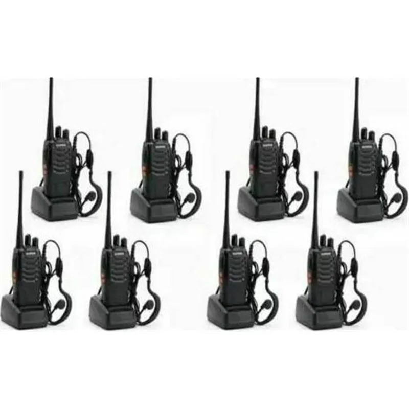 Baofeng BF-888S Ασύρματος Πομποδέκτης UHF/VHF 5W χωρίς Οθόνη Σετ 8τμχ