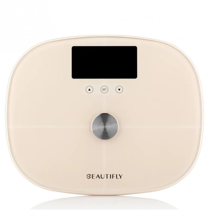 Beautifly SlimSense, Μέχρι 180 κιλά, Λειτουργία αθλητή, 9 προφίλ, Παρακολούθηση προόδου, LCD, Ανάλυση σύστασης σώματος, Μπεζ