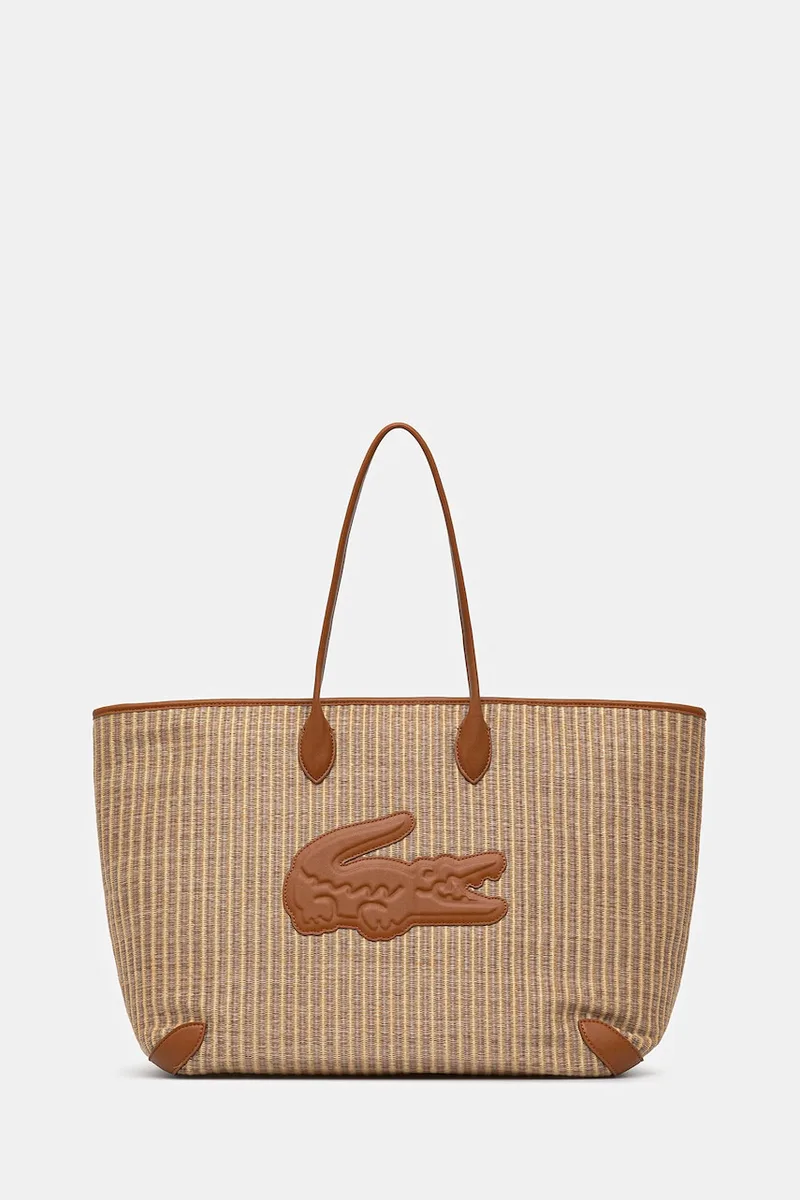 Lacoste τσάντα shopper γυναικεία πλεγμένη