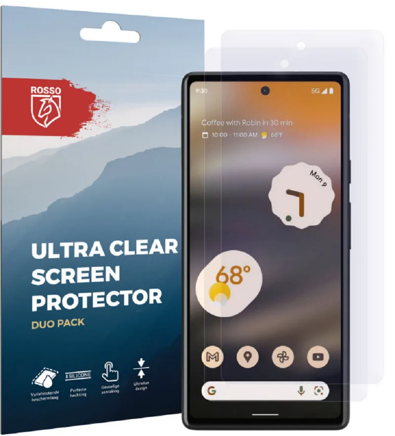 Κόκκινο Ultra Clear Screen Protector - Μεμβράνη Προστασίας Οθόνης - Google Pixel 6a - 2 Τεμάχια (8719246375576)