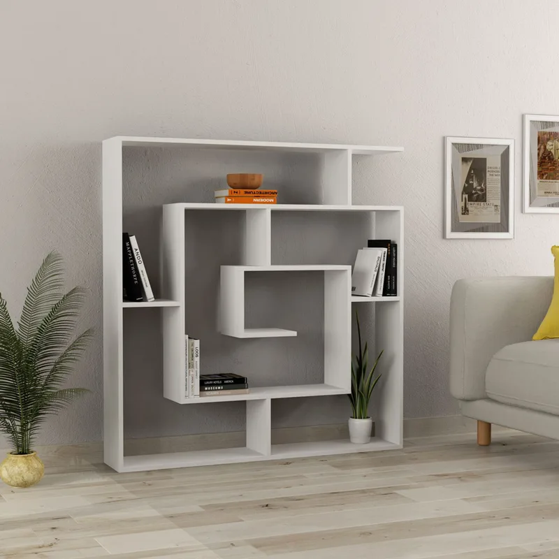 Βιβλιοθήκη Labirent - White 855Dte5301 (125x128,6x22 cm)