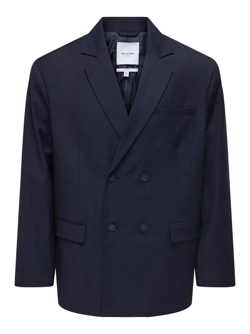 Only and Sons Pal Ανδρικό Relaxed Blazer 22026194 Σκούρο Μπλέ