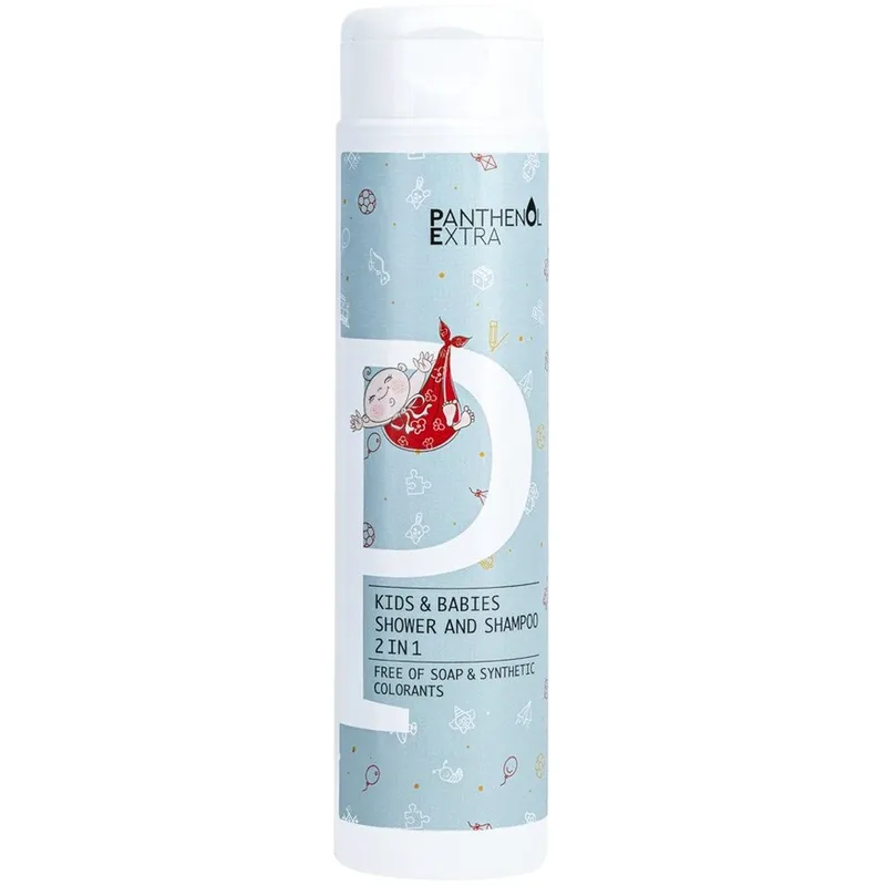 Panthenol Extra Kids & Babies 2in1 Shower & Shampoo Cleanser Ενυδατικό Αφρόλουτρο & Σαμπουάν για Παιδιά & Βρέφη Καθημερινής Χρήσης 300ml