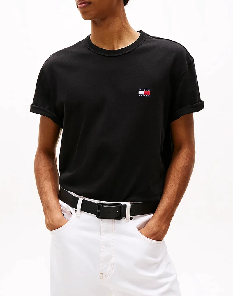 TOMMY JEANS TJM REG BADGE TEE EXT DM0DM20322-BDS Black