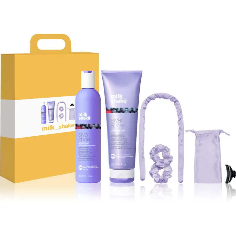 milk_shake® Silver Shine σετ δώρου για ξανθά και με ανταύγειες μαλλιά 1 τμχ