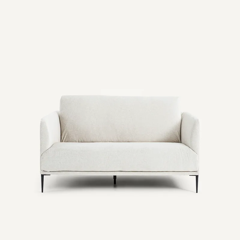 Διθέσιος καναπές από λινό βελούδο Μ103xΠ145xΥ82cm