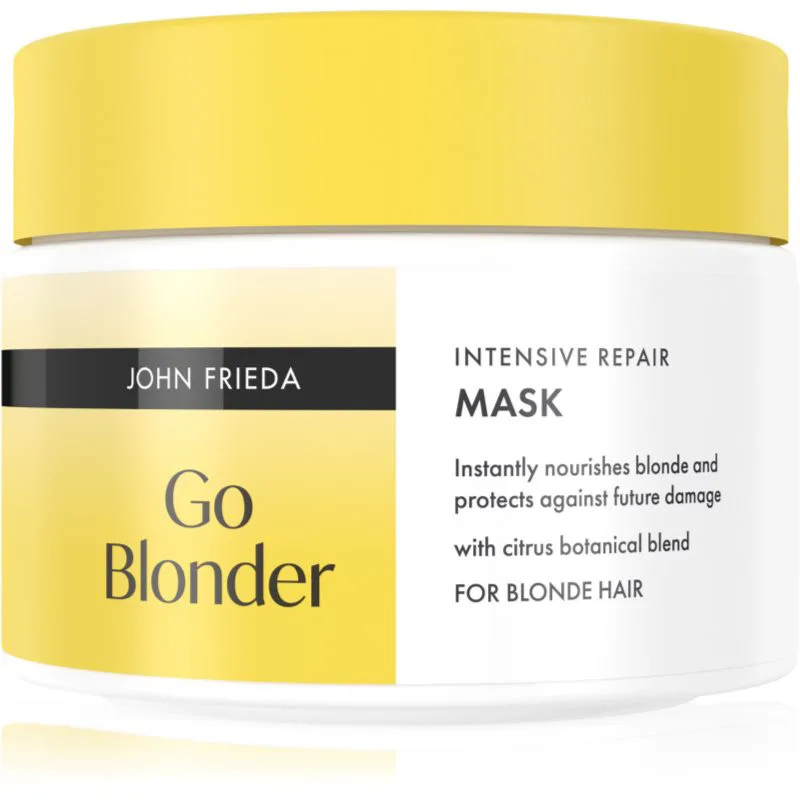 John Frieda Go Blonder Intensive Repair Mask εντατικά αναγεννητική μάσκα για ξανθά μαλλιά 250 ml