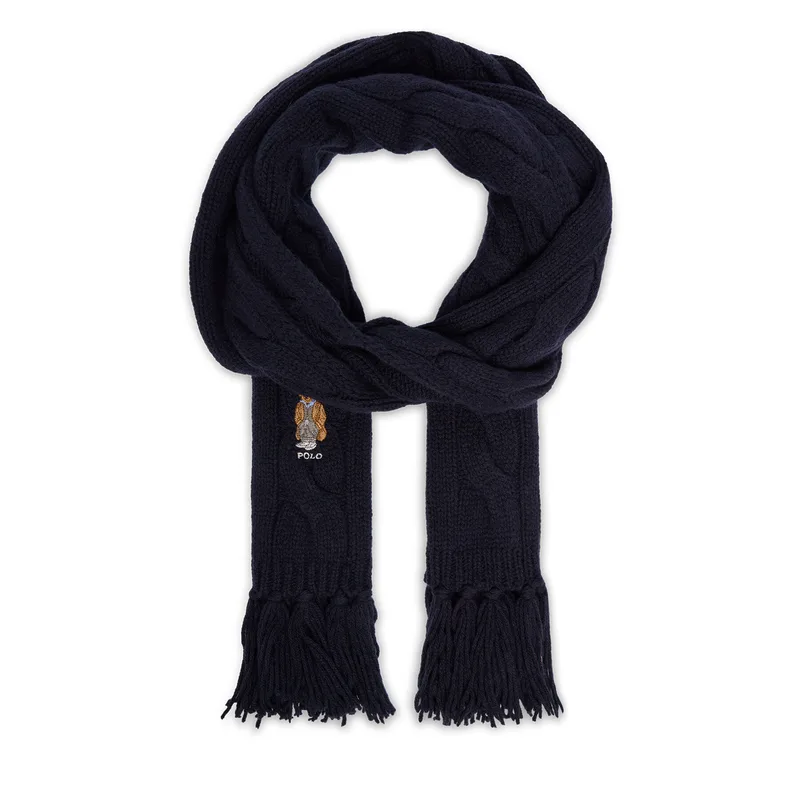 Κασκόλ Polo Ralph Lauren 455981434002 Σκούρο μπλε