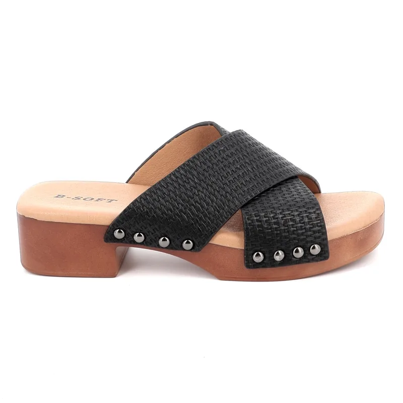 Γυναικείο Mule B-Soft Χρώματος Μαύρο 2506