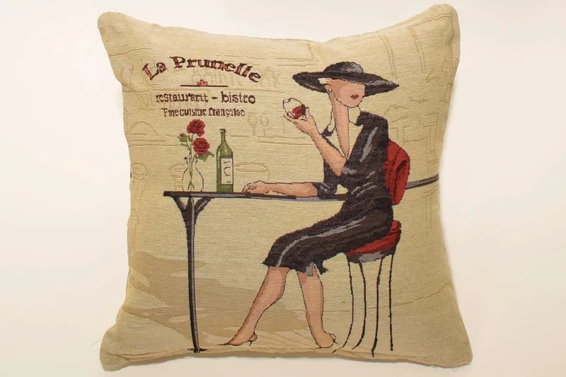 Μαξιλαροθήκη Διακόσμησης Silk Fashion Red Wine 45x45