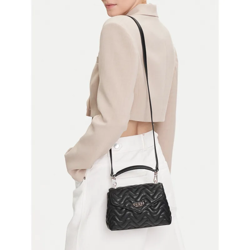 Τσάντα Guess Melisandra Mini HWQG96 53780 Μαύρο